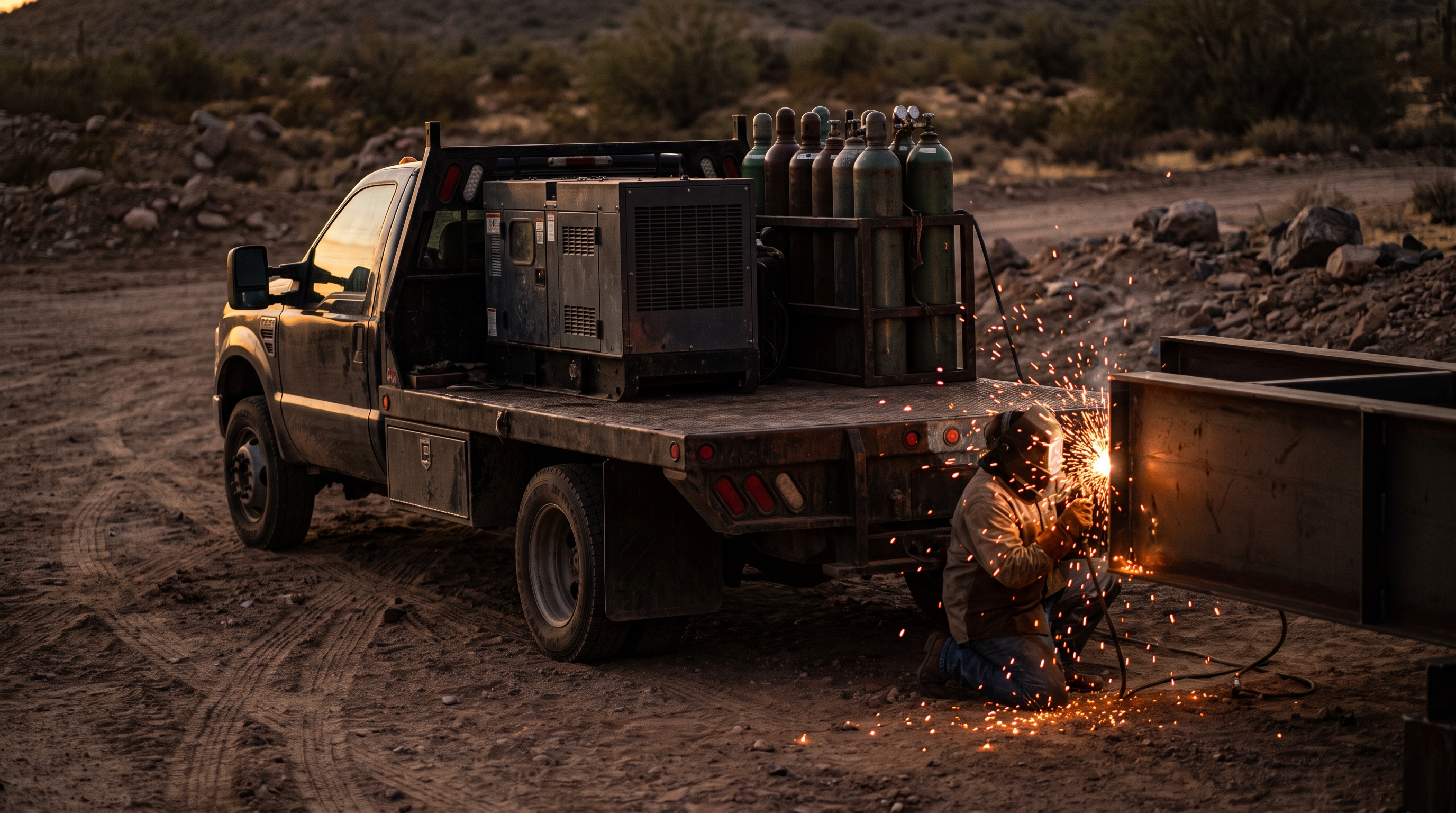 Mobile welding rig dispatched on-site across Maricopa County, Arizona